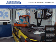 Tablet Screenshot of ambulanzacagliariemergenza.com